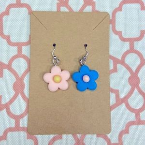 Retro Flower Earrings 🌸 Made By Me ✌🏼